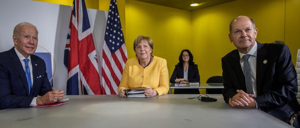 Am Rande des G20-Gipfels in Rom hatten sich US-Präsident Joe Biden und der damalige Finanzminister Olaf Scholz bereits getroffen.