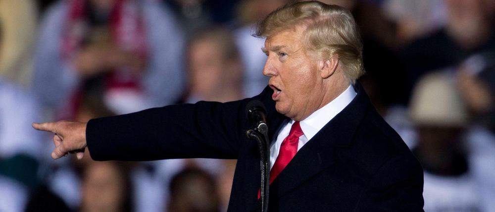 Ex-US-Präsident Donald Trump bei einem Auftritt am 29. Januar 2022 in Conroe, Texas