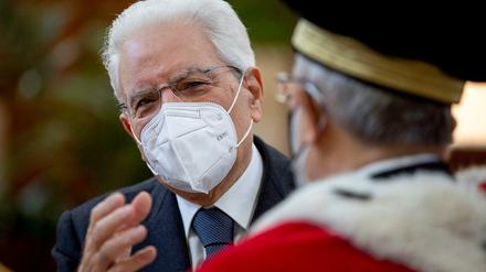Amtsinhaber Sergio Mattarella erhielt bei der Präsidentenwahl am Donnerstag erneut die meisten Stimmen. Dabei wird er eine zwei Amtszeit nicht antreten.