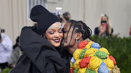 Rihanna und ASAP Rocky bei der Met Gala in New York im September 2021.