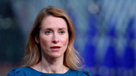 Kaja Kallas, Premierministerin von Estland, beim EU-Gipfel im Dezember 2021