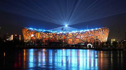 Das National Stadion von Peking wird am Freitag Schauplatz der Eröffnungsfeier sein.