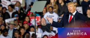 Der ehemalige Präsident Donald Trump bei einer Veranstaltung in Texas am 29. Januar 2022 