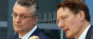 RKI-Chef Lothar Wieler (links) und sein Vorgesetzter, Gesundheitsminister Karl Lauterbach. 