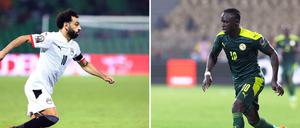 Beim FC Liverpool spielen Mohamed Salah (links) und Sadio Mane Seite an Seite. Im Finale des Afrika-Cups sind sie am Sonntagabend Gegner.