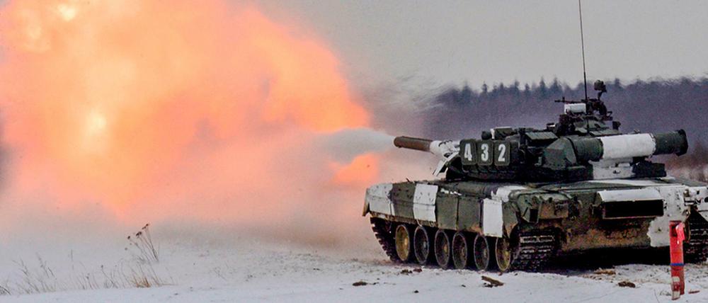 Russische Militärübung.