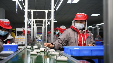 Eine Fabrik in Xiangtan in China: Ausfälle in China bedeuten Lieferengpässe weltweit.