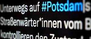 Auf dem Twitter-Account der Landeshauptstadt Potsdam wird der Beruf der Straßenwärter*innen vorgestellt.