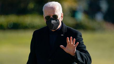 Joe Biden, Präsident der USA, vor dem Weißen Haus.