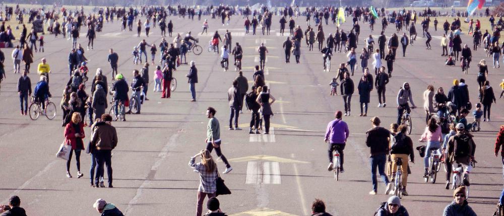 Berlin als optimaler Ort zum Arbeiten und Urlauben - wie hier Ende Januar auf dem Tempelhofer Feld.