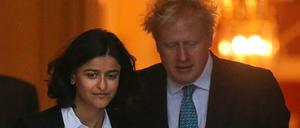 Munira Mirza und Premierminister Boris Johnson auf einer Aufnahme aus dem Dezember 2020.