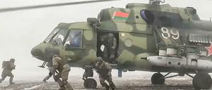 Russland soll für das Manöver in Belarus rund 30.000 Soldaten verlegt haben.