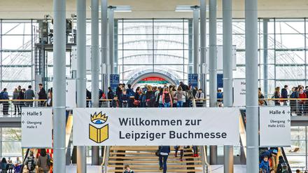 Als alles noch gut war: Ein Blick in die Glashalle der Leipziger Buchmesse 2017.
