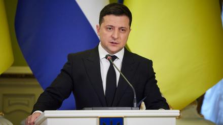 Wolodymyr Selenskyj, Präsident der Ukraine (am 2. Februar 2022 in Kiew)