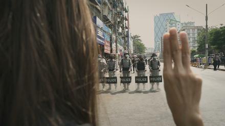 Protest gegen die Militärjunta in "Myanmar Diaries".