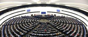 Blick in den Plenarsaal des Europaparlaments.