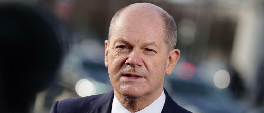 Bundeskanzler Olaf Scholz (SPD) 