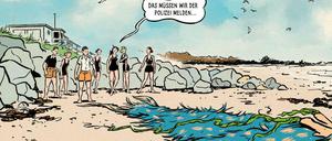 Rätselhaftes Strandgut: Eine Szene aus „Der Hafen der Geheimnisse“.