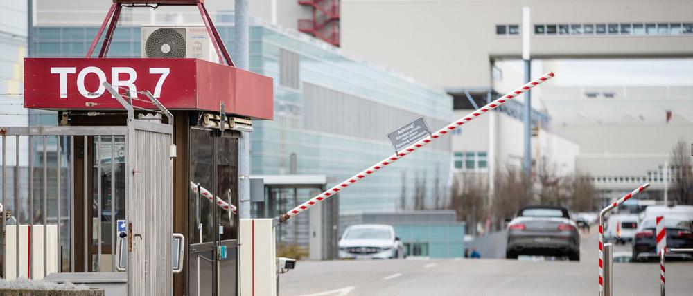 Das Tor 7 des Mercedes-Benz-Werks Sindelfingen.