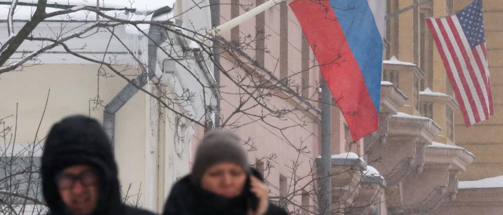Die US-amerikanische Botschaft in Moskau.