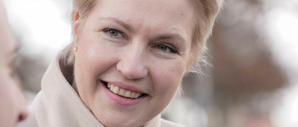 Manuela Schwesig (SPD), Ministerpräsidentin von Mecklenburg-Vorpommern am Rande der Bundesversammlung in Berlin