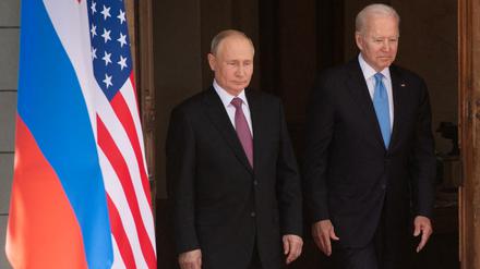 US-Präsident Joe BIden und der russische Präsident Wladimir Putin im Juni 2021 in Genf