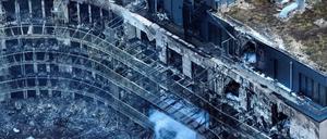 Der Wohnkomplex in Essen ist nach dem verheerenden Brand einsturzgefährdet.
