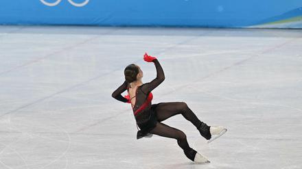 Gold-Favoritin Kamila Walijewa hatte am Donnerstagabend mehrere Fehler in ihrer Kür gemacht und war Vierte geworden.