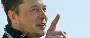 Tesla-Chef Elon Musk in Berlin im Sommer 2021