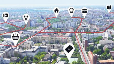 Auf Erkundungstour: Neue Bewohnerinnen und Bewohner Berlins müssen die Stadt erst entdecken und ihre Wege quasi in einem inneren Stadtplan anlegen.