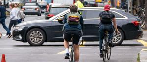 Die Pop-up-Radwege an der Kantstraße waren im Sommer 2020 angelegt worden, um während der Corona-Pandemie den Fahrradverkehr zu fördern.