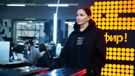 Kämpferin für die Pressefreiheit in Russland: Natascha Sindeewa, Gründerin des Senders Doschd 