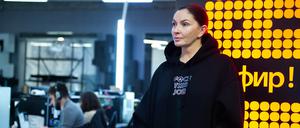 Kämpferin für die Pressefreiheit in Russland: Natascha Sindeewa, Gründerin des Senders Doschd 