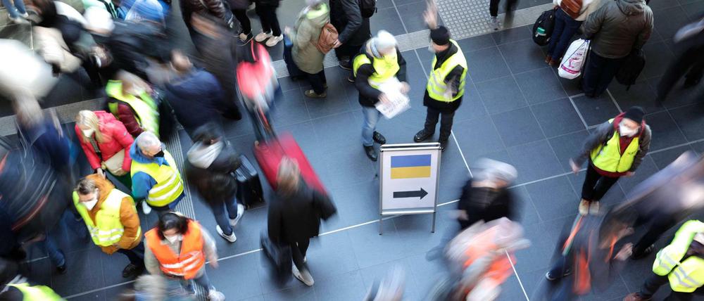 Am Montag allein stiegen am Hauptbahnhof 4650 Ukraine-Geflüchtete aus Zügen.