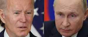 Zwei, die sich nicht mögen. US-Präsident Joe Biden (links) und Russlands Präsident Wladimir Putin. 