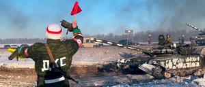 Ein russischer Soldat. 