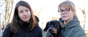 Als der Krieg ausbrach, sind Maria, Inna und ihr Hund sofort aus Kiew nach Berlin geflüchtet.