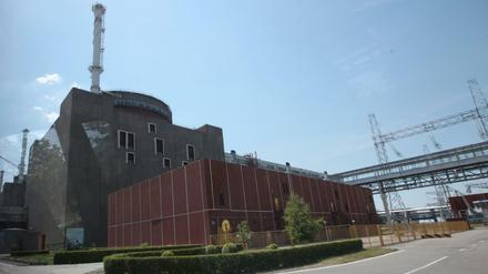 Ein Stromerzeugungsblock im Kernkraftwerk Saporischschja in der Stadt Enerhodar im Süden der Ukraine (Archivbild)