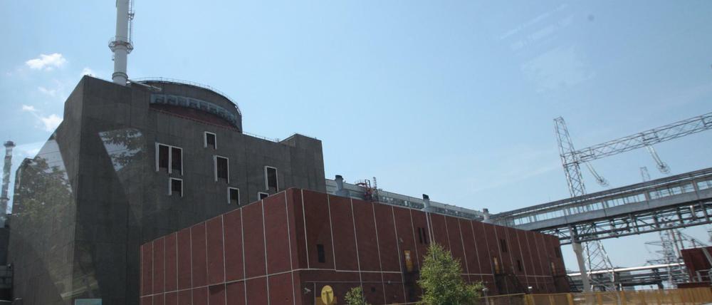 Ein Stromerzeugungsblock im Kernkraftwerk Saporischschja in der Stadt Enerhodar im Süden der Ukraine (Archivbild)