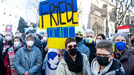 Friedensdemo in Köln.