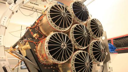 Das Röntgenteleskop eRosita aus sieben identischen Spiegelmodulen sollte die Dunkle Energie des Universums erforschen. Daraus wird nun nichts. 