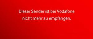 Seit Donnerstagmorgen nicht mehr zu erreichen: Der englischsprachige Dienst von Russia Today im Kabelnetz von Vodafone.