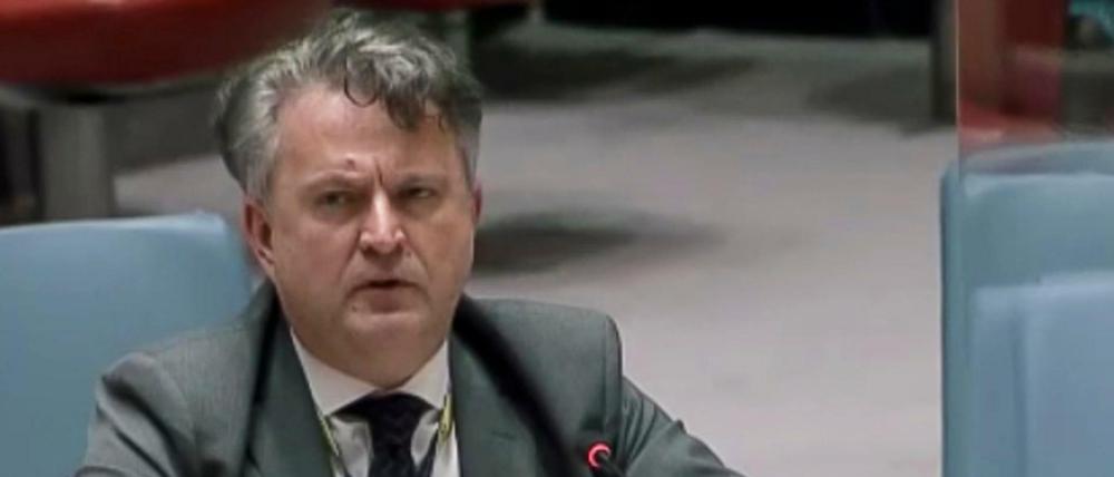 Der ukrainische UN-Botschafter Serhij Kyslyzja