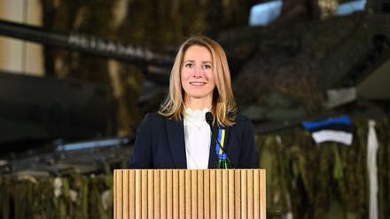 Estlands Regierungschefin Kaja Kallas 
