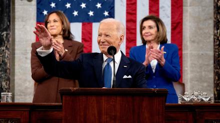 Joe Biden bei seiner ersten Rede an die Nation.