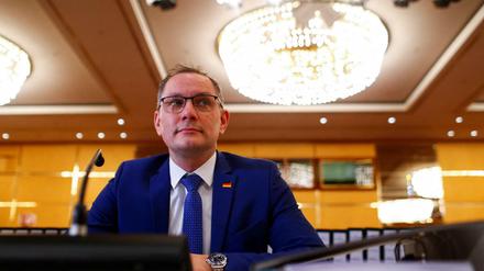 AfD-Chef Tino Chrupalla bei der Verhandlung vor dem Kölner Verwaltungsgericht.