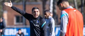 So vielleicht? Tayfun Korkut will die Mannschaft wachrütteln.