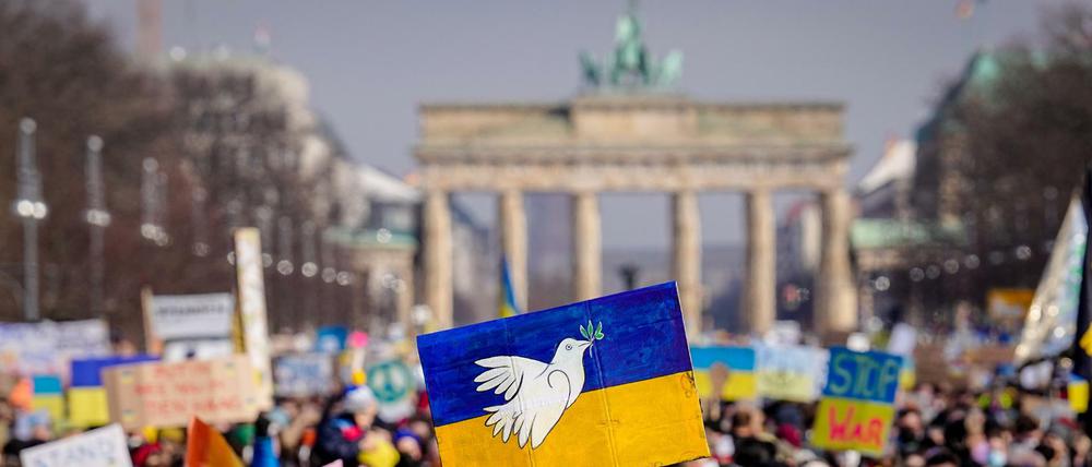Hunderttausende demonstrierte Ende Februar in der Berliner Innenstadt.