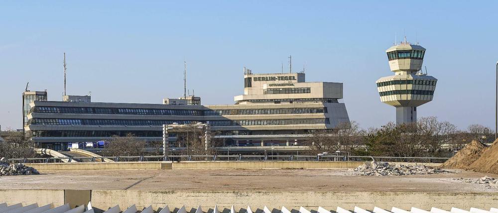 Einst Airport, dann Impfzentrum, jetzt Notunterkunft: der ehemalige Flughafen Berlin-Tegel.