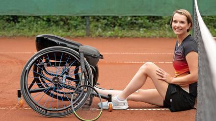 Bereits als Kind sammelte Britta Wend Erfahrungen auf dem Tennisplatz.